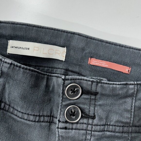 Anthropologie Pilcro High Rise Skinny Jeans Womens Size 25 Gray - Picture 3 of 10